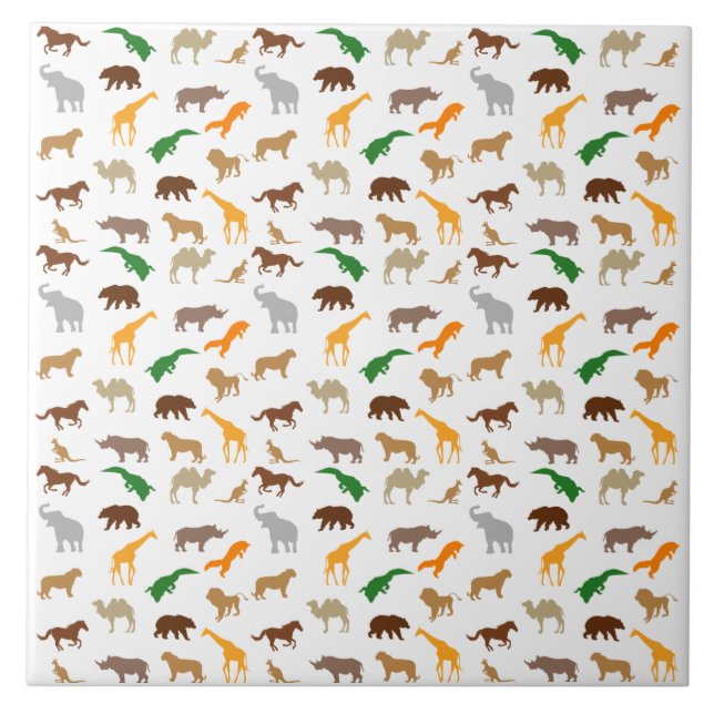 Wild animals tile (Front)