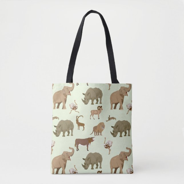 Wild animals tote bag (Front)