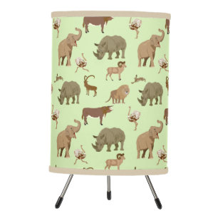Wild animals tripod lamp