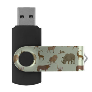 Wild animals USB flash drive