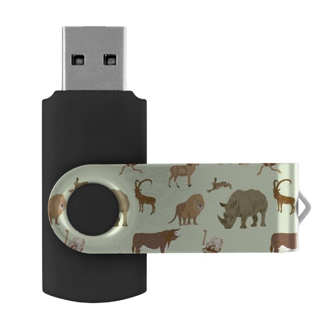 Wild animals USB flash drive (Opened)