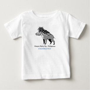 Wild animals - Visayan warty PIG - Warthog- Nature Baby T-Shirt
