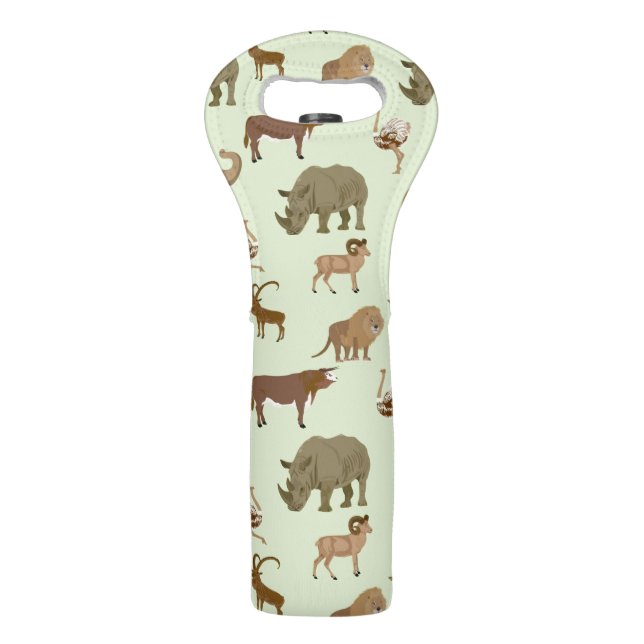 Wild animals wine bag (Front)