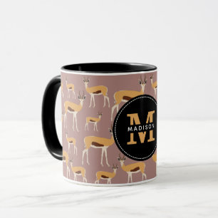 Wild Antelope Animal Pattern Mug