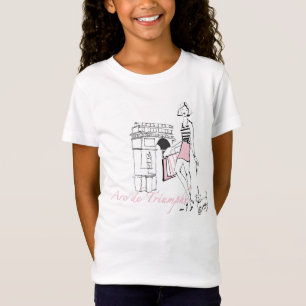 Wild Apple Arc De Triomphe - Girly Sketch T-Shirt