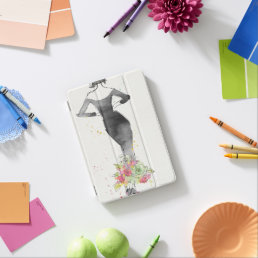 Wild Apple | Chic Floral Dress Sketch iPad Mini Cover