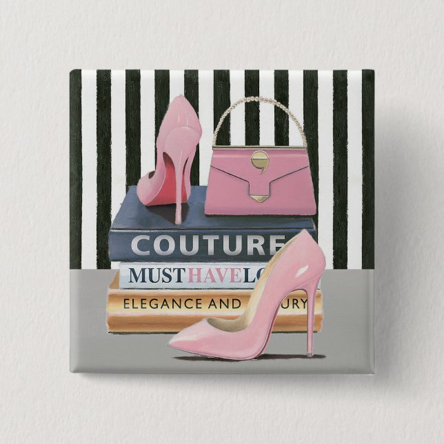 Wild Apple | Couture Stripes - Shoes & Bag Button (Front)