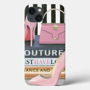 Wild Apple   Couture Stripes - Shoes & Bag iPhone 13 Case