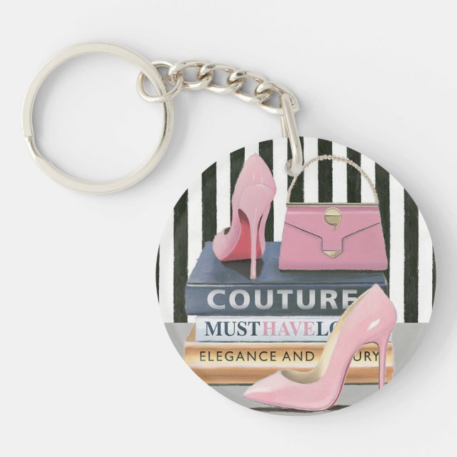 Wild Apple | Couture Stripes - Shoes & Bag Keychain (Front)
