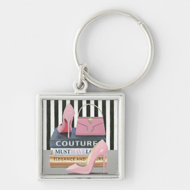 Wild Apple | Couture Stripes - Shoes & Bag Keychain (Front)