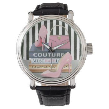 Wild Apple | Couture Stripes - Shoes & Bag Watch by wildapple at Zazzle