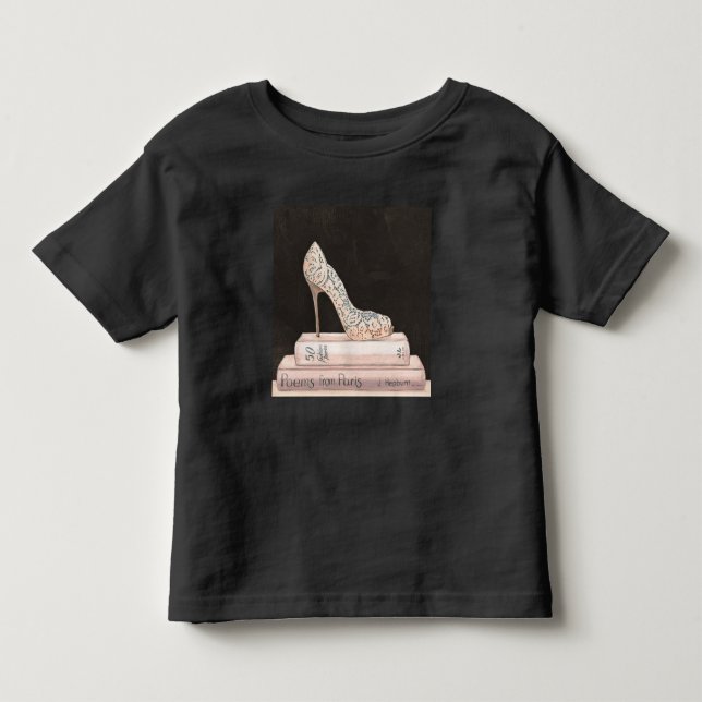 Wild Apple | Elegant High Heel Fashion Toddler T-shirt (Front)