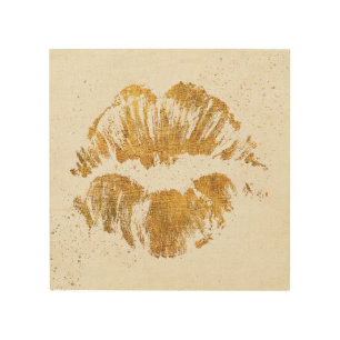 Wild Apple Elegant Stylish Kiss Wood Wall Art