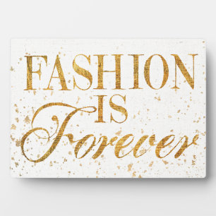 Wild Apple   Fashion Is Forever - Girly Quote Plaque