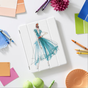 Wild Apple Haute Couture Fashion Sketch iPad Smart Cover