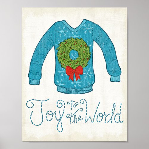 Wild Apple  Joy To The World _ Christmas Sweater Poster