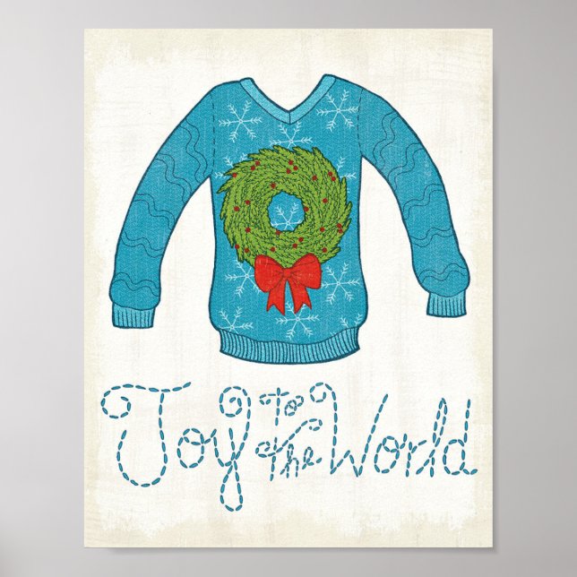Wild Apple | Joy To The World - Christmas Sweater Poster (Front)