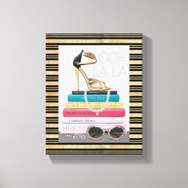 Wild Apple | Ooh La La - Glamorous Stiletto Canvas Print (Front)