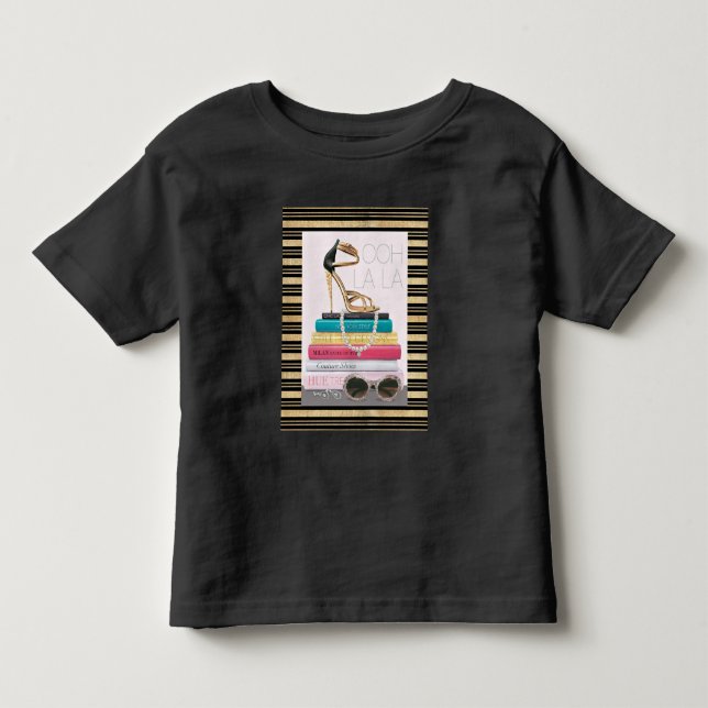 Wild Apple | Ooh La La - Glamorous Stiletto Toddler T-shirt (Front)
