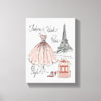 Wild Apple | Paris Fashion Week Style Canvas Print by wildapple at Zazzle
