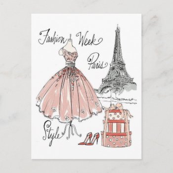 Wild Apple | Paris Fashion Week Style Postcard by wildapple at Zazzle
