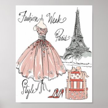 Wild Apple | Paris Fashion Week Style Poster by wildapple at Zazzle