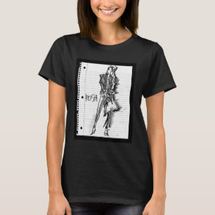 Wild Apple Posh - Edgy Vintage Sketch T-Shirt