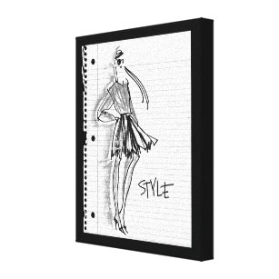 Fashion Sketchbook VII Wall Art, Canvas Prints, Framed Prints