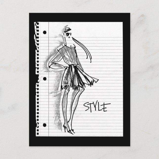 Wild Apple | Style Icon - Modern Sketch Postcard (Front)