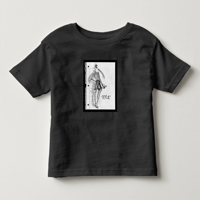 Wild Apple | Style Icon - Modern Sketch Toddler T-shirt (Front)