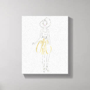 Wild Apple Style Sayings - Chic Dress Canvas Print