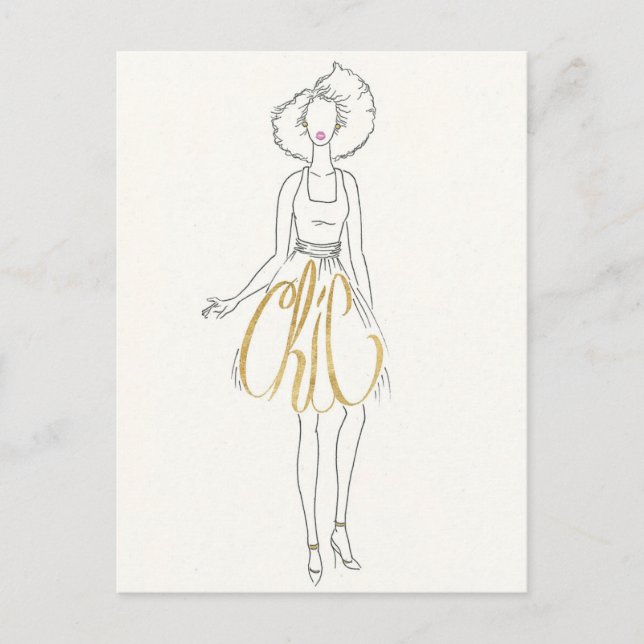 Wild Apple | Style Sayings - Chic Dress Postcard (Front)