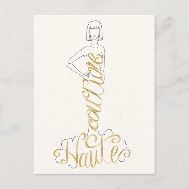 Wild Apple | Stylish Sayings - Couture Haute Dress Postcard (Front)