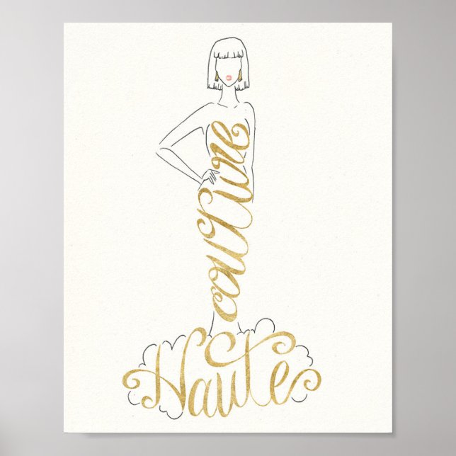 Wild Apple | Stylish Sayings - Couture Haute Dress Poster (Front)
