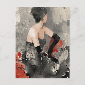 Wild Apple | Vintage Watercolor Woman Postcard by wildapple at Zazzle