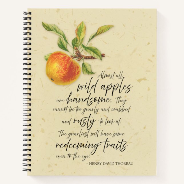 Wild Apples Are Handsome Notebook (Front)