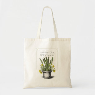 Wild Asparagus Sketch Design: Nature-Inspired  Tote Bag