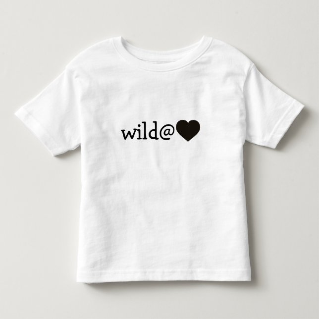 Wild at Heart - Black Heart Toddler T-shirt (Front)