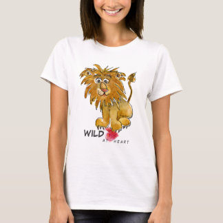 Wild At Heart Cartoon Lion T-Shirt