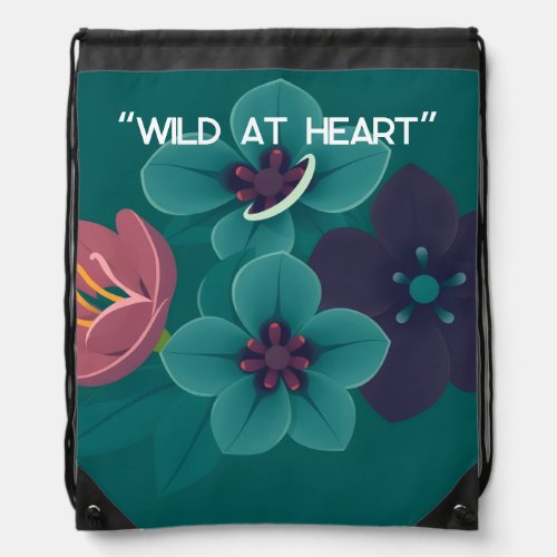 “Wild at Heart”: Drawstring Bag