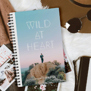 Wild at Heart Geometric Typography Photo Journal