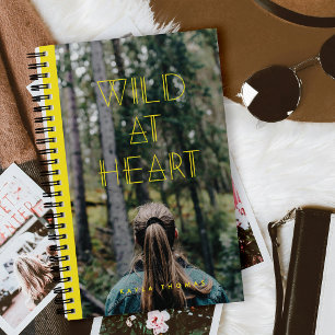 Wild at Heart Geometric Typography Photo Journal