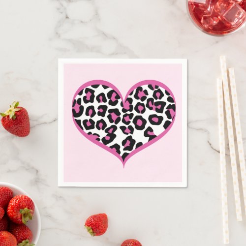 Wild at Heart Leopard Print Napkins