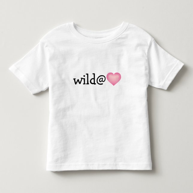 Wild at Heart - pink fade heart Toddler T-shirt (Front)