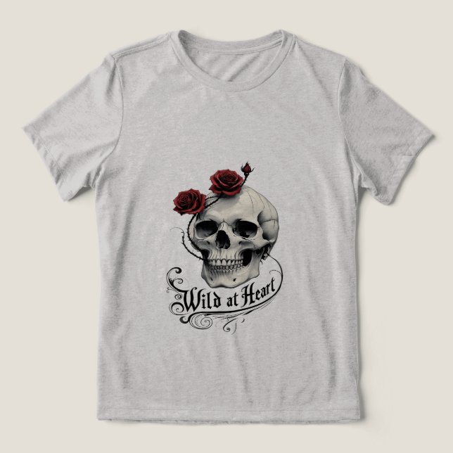 Wild at Heart – Unleash Your Untamed Style Tri-Blend Shirt (Design Front)