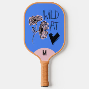 Wild At Heart Whimsical Blue Pickleball Paddle