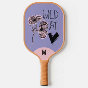 Wild At Heart Whimsical Purple Muted Lavender Pickleball Paddle