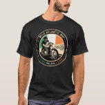 Wild Atlantic Way | Ireland | Motorcycle T-Shirt<br><div class="desc">Wild Atlantic Way done in a vintage,  distressed style emblem. It is a tourism trail on the west coast,  and on parts of the north and south coasts,  of Ireland.</div>