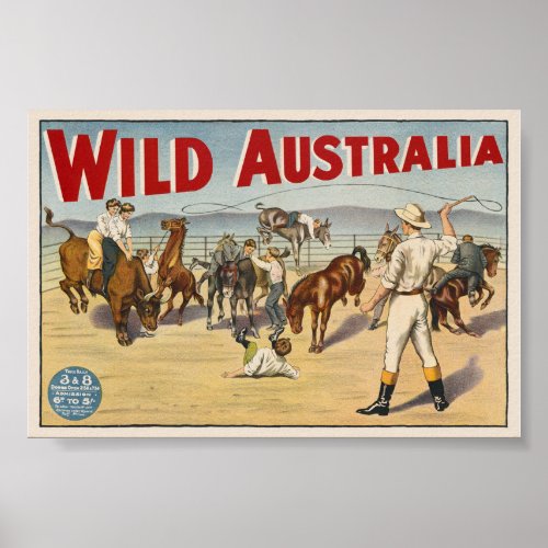 Wild Australia Vintage Poster 1910