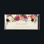 Wild Autumn Bouquet | Love is Sweet Wedding Favor Hershey Bar Favors<br><div class="desc">Burgundy and peach watercolor florals with gold accents adorn these chocolate bars,  perfect as candy bar favors for summer or autumn romantic,  botanical,  boho weddings.</div>